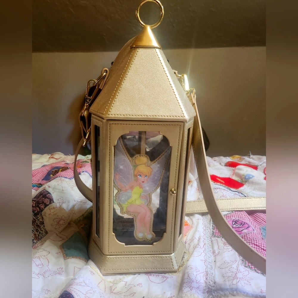 Disney Stitch Shoppe Disney Tinker Bell Lantern Crossbody Bag NEW